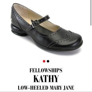 Black Fluevog Fellowships Kathy low-heeled Mary Janes